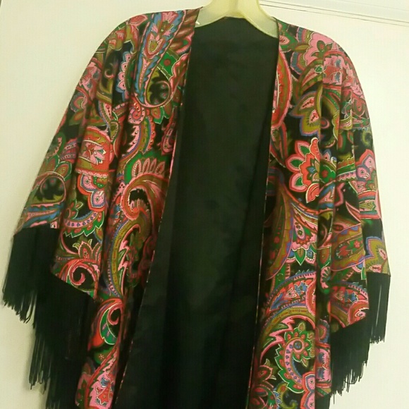 Vintage Jackets & Blazers - Vintage Paisley Shawl [TB]